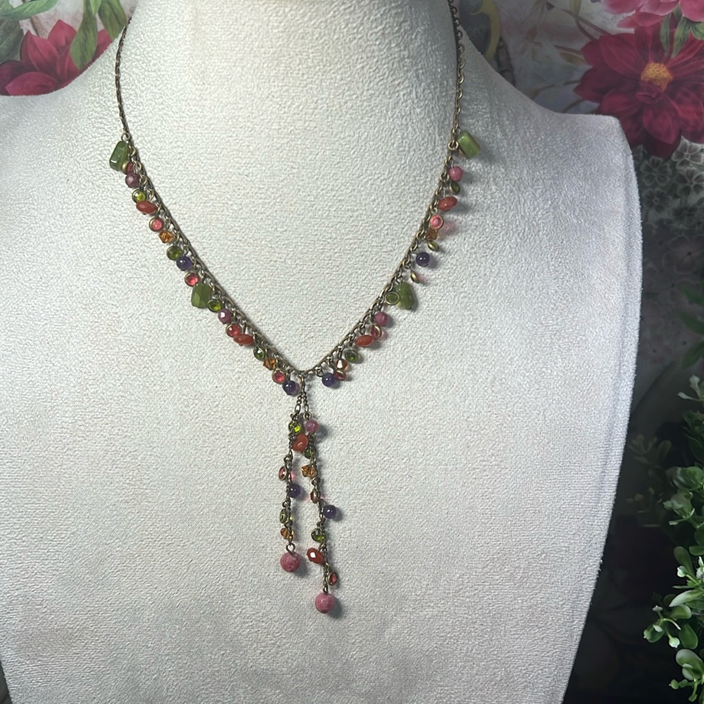 Liz Palacios Necklace With Natural Stones.
